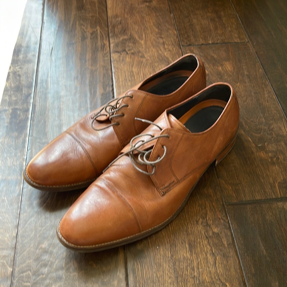Cole haan dress shoe size 14 brown